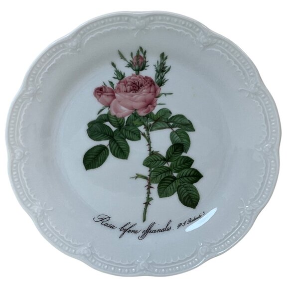 4 Hutschenreuther Viktoria Rose Salad Decorator Plates Germany 7 1/2" - Picture 3 of 7